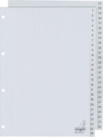 Kangaro Intercalaires Kangaro 4 perf G452C numéro 1-52 gris PP