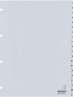 Kangaro Intercalaires Kangaro 4 perf G420AZ 20 onglets A-Z gris PP