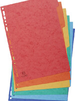 Exacompta Tabbladen Exacompta 225x297mm 11-gaats 6-delig glanskarton