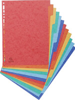 Exacompta Tabbladen Exacompta 225x297mm 11-gaats 12-delig glanskarton