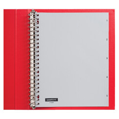 Intercalaires Quantore 23 perf numéro 1-5 gris PP