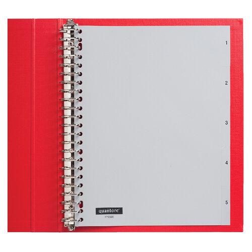 Quantore Intercalaires Quantore 23 perf numéro 1-5 gris PP