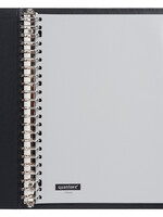 Quantore Intercalaires Quantore 23 perf 5 onglets à fenêtre gris PP