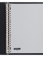 Quantore Intercalaires Quantore 23 perf 12 onglets à fenêtre gris PP