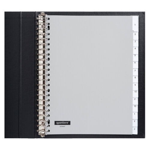 Quantore Tabbladen Quantore 23-gaats 15-delig met venster grijs PP