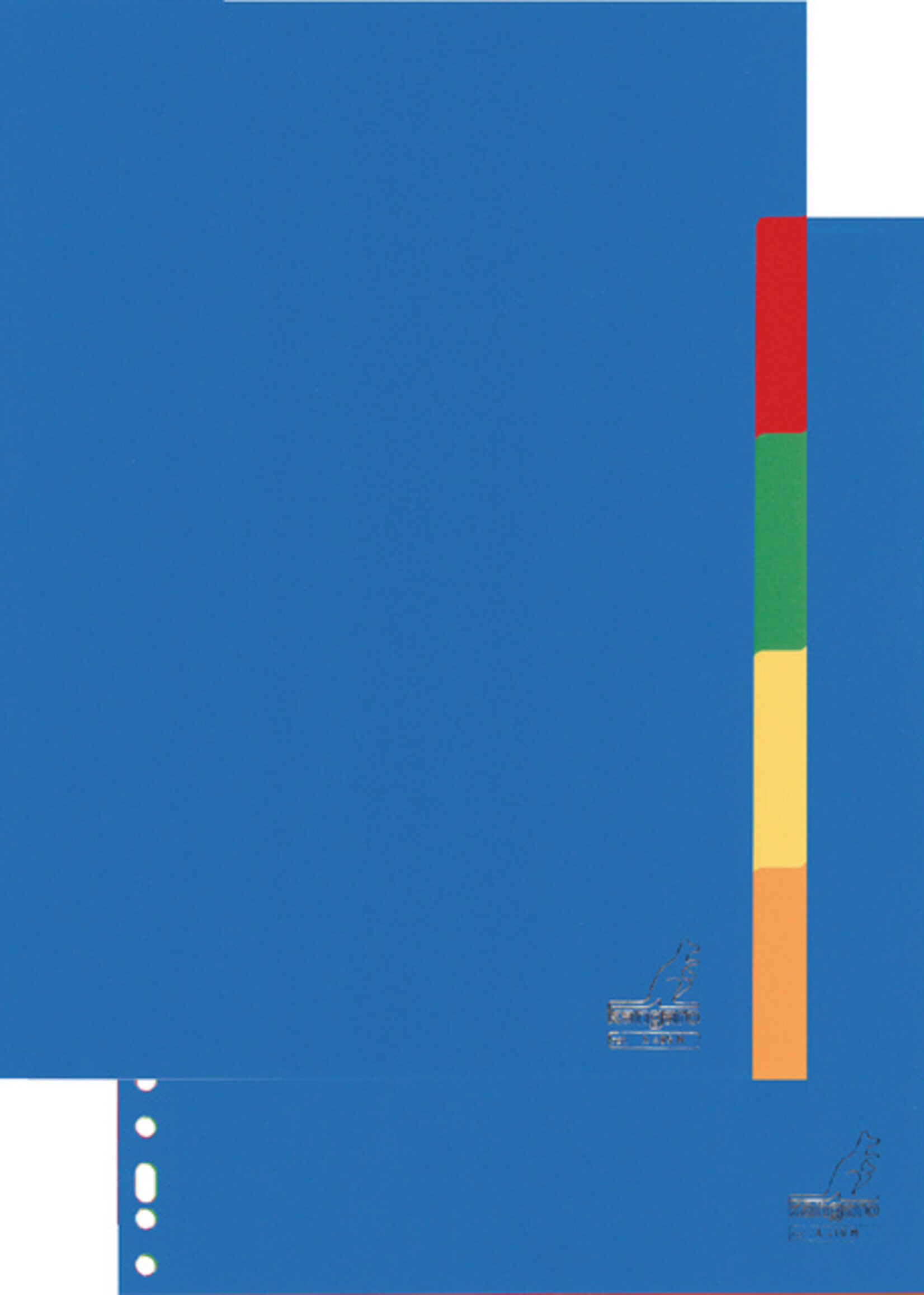 Kangaro Intercalaires Kangaro 23 perf A410M 10 onglets assorti PP