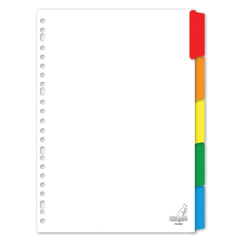 Kangaro Tabbladen Kangaro 23-gaats PK405M 5-delig wit karton