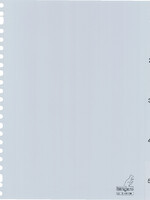 Kangaro Intercalaires Kangaro 23 perf G405CM numéro 1-5 gris PP