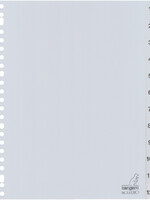 Kangaro Tabbladen Kangaro 23-gaats G412CM 1-12 genummerd grijs PP