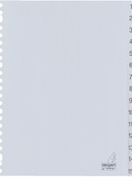 Kangaro Tabbladen Kangaro 23-gaats G415CM 1-15 genummerd grijs PP