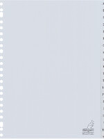 Kangaro Intercalaires Kangaro 23 perf G420AZM 20 onglets A-Z gris PP