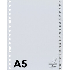 Intercalaires A5 Kangaro 17 perf. G520AZM alphabet PP gris