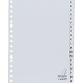 Kangaro Intercalaires A5 Kangaro 17 perf. G520AZM alphabet PP gris