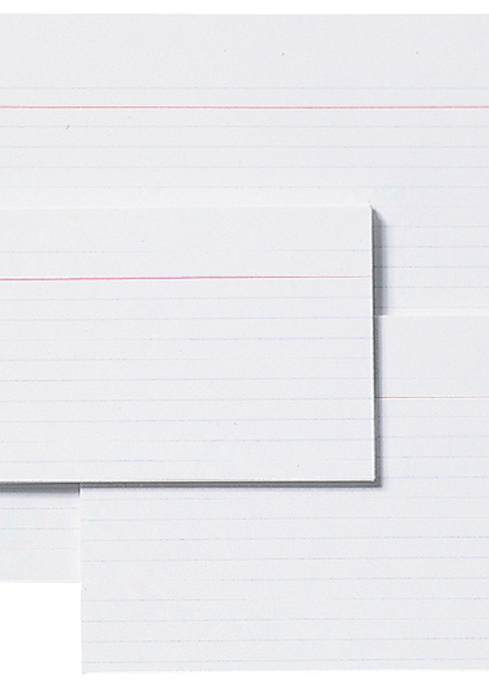 Aurora Fiches bristol Aurora 80x130mm ligné + marge en-tête rouge