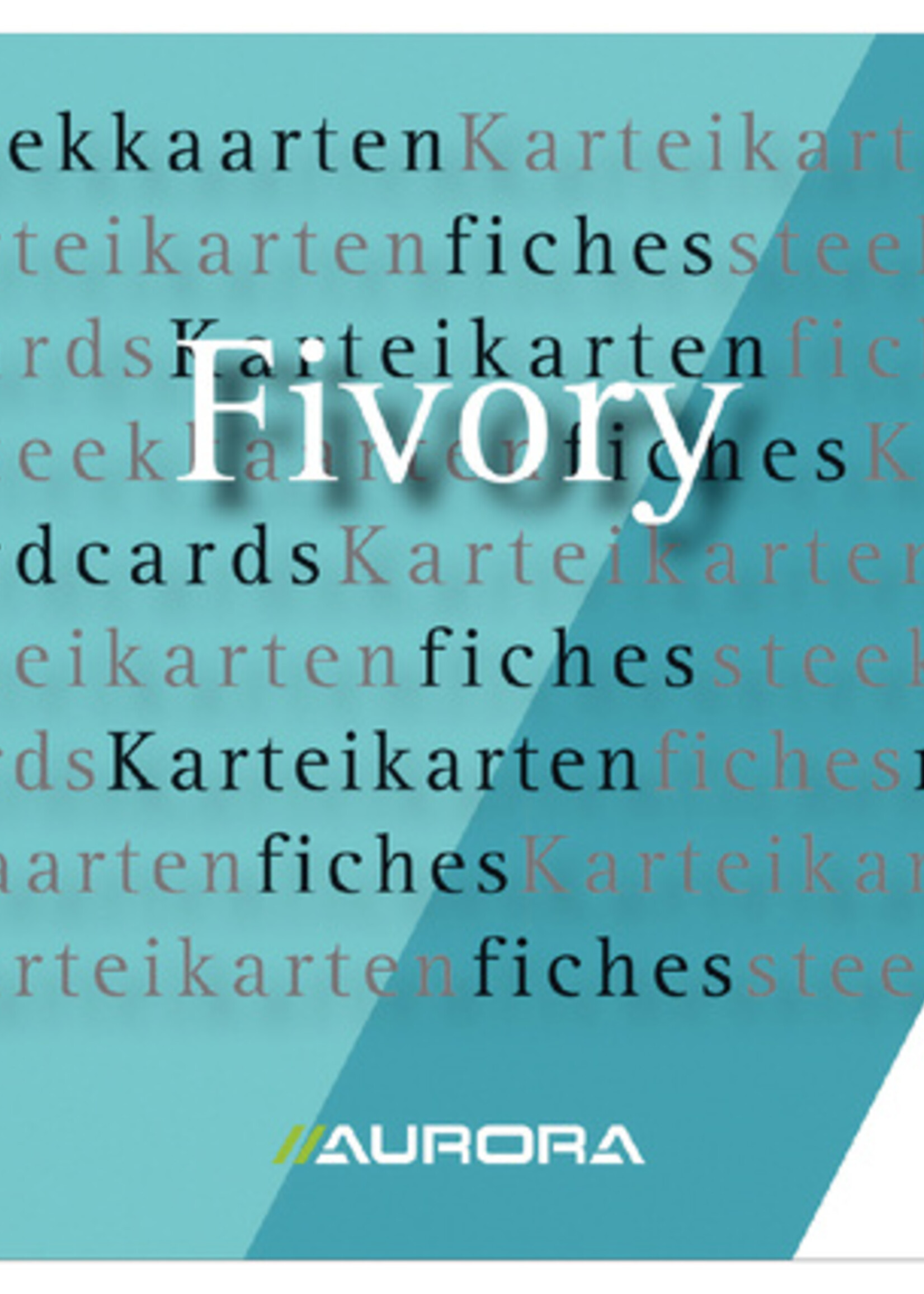 Aurora Fiches bristol Aurora 100x150mm ligné + marge en-tête rouge