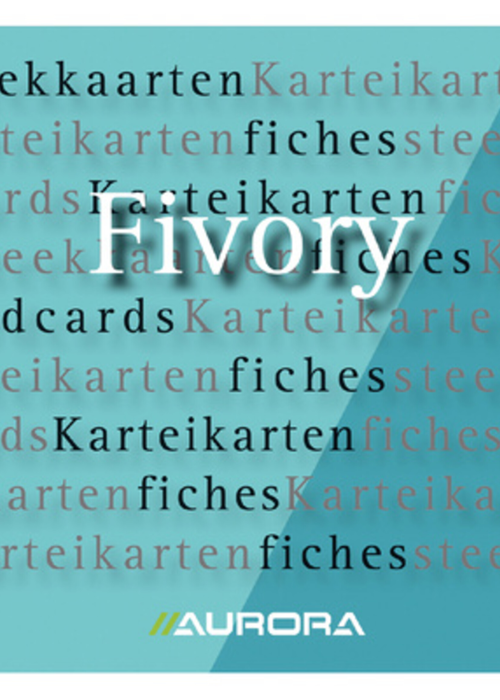 Aurora Fiches bristol Aurora 125x200mm ligné + marge en-tête rouge