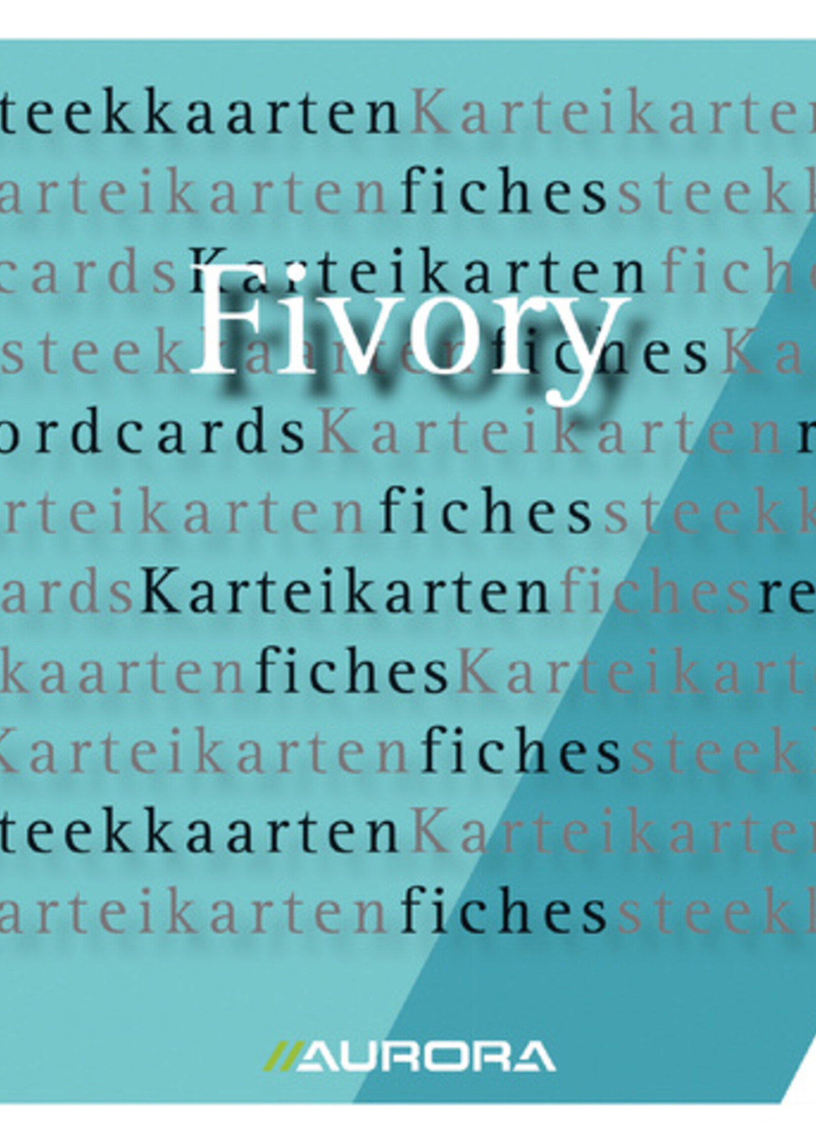 Aurora Fiches bristol Aurora 150x200mm ligné + marge en-tête rouge