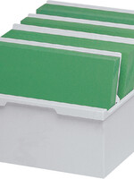 Exacompta Boîte à fiches Exacompta A4 bac plastique gris