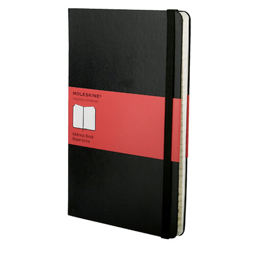 Moleskine Adresboek Moleskine pocket 90x140mm hard cover zwart