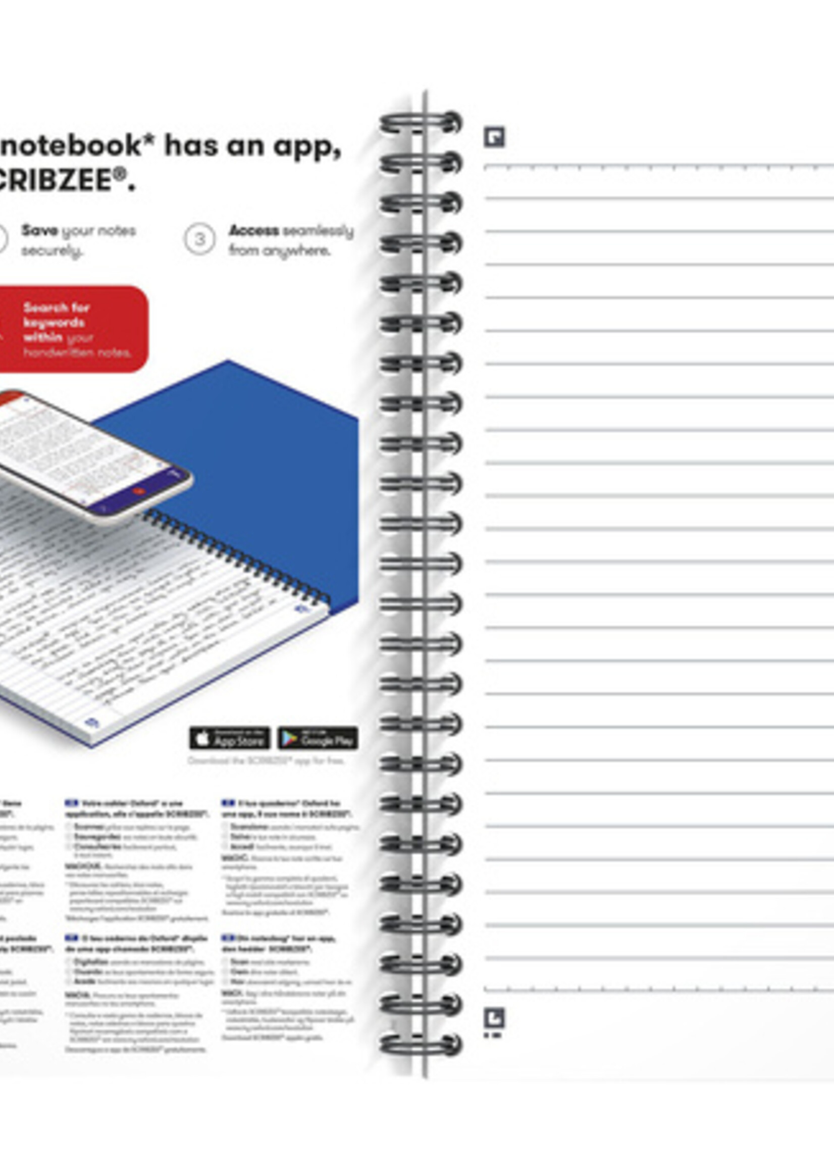 Oxford Répertoire alphabétique Oxford Urban Mix A5 90 feuilles ligné