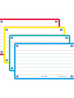 Oxford Flashcard Oxford 2.0 75x125mm 80vel 250gr lijn assorti