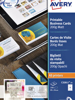Avery Carte de visite Avery C32011-10 85x54mm 200g 100 pièces