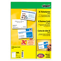 Sigel Cartes de visite Sigel 85x55mm 225g bords lisses blanc