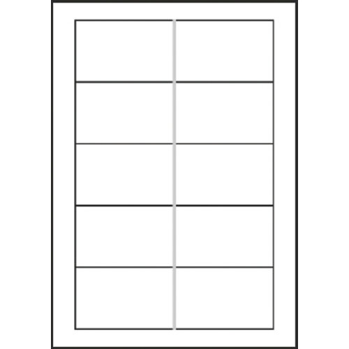 Sigel Visitekaartj Sigel 85x55mm blanco 180gr wit