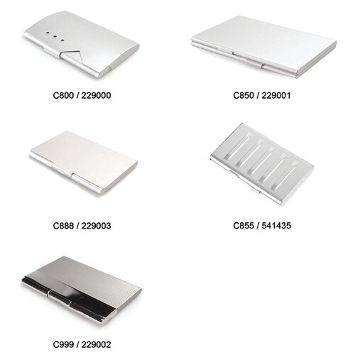 MTM Porte-cartes de visite nickel mat