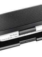 Sigel Visitekaarthouder Sigel VZ134 voor 20 kaarten 91x58mm aluminium mat zwart