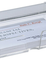 Sigel Visitekaartbox Sigel VA112 voor 80 kaarten 90x58mm acryl glashelder