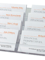 Sigel Boîte à cartes de visite Sigel VA138 8 encoches transparent