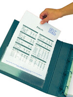 3L Insteektas Tarifold U-map 155x90mm zelfklevend PP transparant