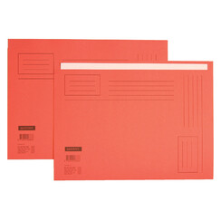 Vouwmap Quantore Folio ongelijke zijde 230gr rood