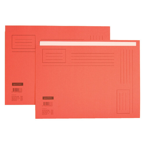 Quantore Vouwmap Quantore Folio ongelijke zijde 230gr rood