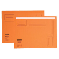 Vouwmap Quantore Folio ongelijke zijde 230gr oranje