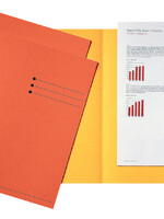 Esselte Vouwmap Esselte A4 manilla 180gr oranje