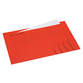 Jalema Vouwmap Secolor Folio ongelijk 225gr rood