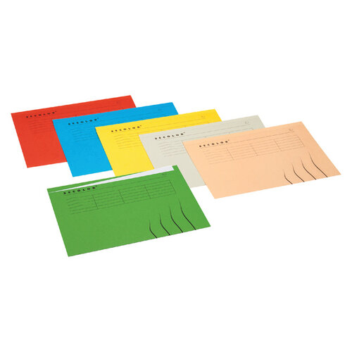 Jalema Vouwmap Secolor Folio ongelijk 225gr rood