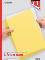 Quantore Pochette modèle L Quantore A4 PP 0.12mm jaune 25 pièces