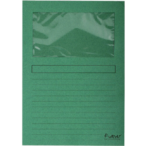 Exacompta Pochette modèle L Exacompta + fenêtre carton vert foncé
