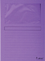 Exacompta Pochette modèle L Exacompta + fenêtre carton violet