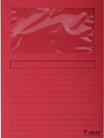 Exacompta Pochette modèle L Exacompta + fenêtre carton rouge