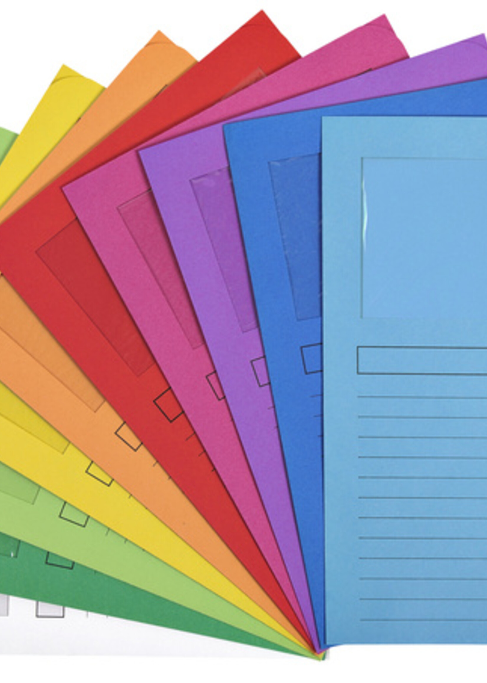 Exacompta Pochette Exacompta Forever avec fenêtre A4 120g carton assorti