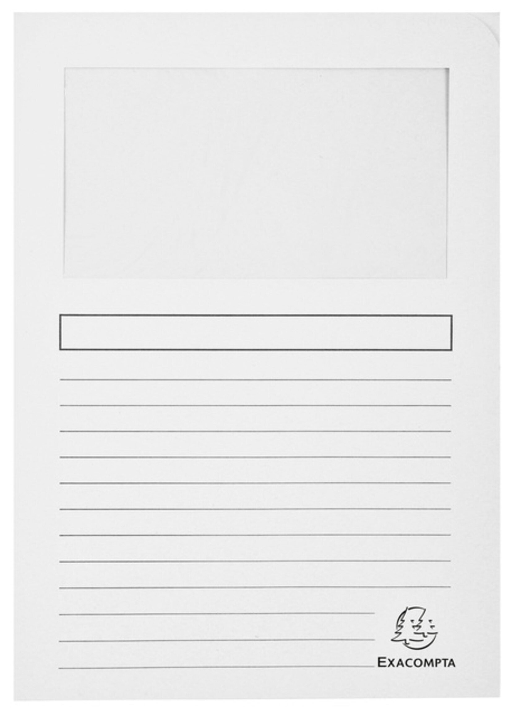 Exacompta Pochette Exacompta Forever avec fenêtre A4 120g carton assorti