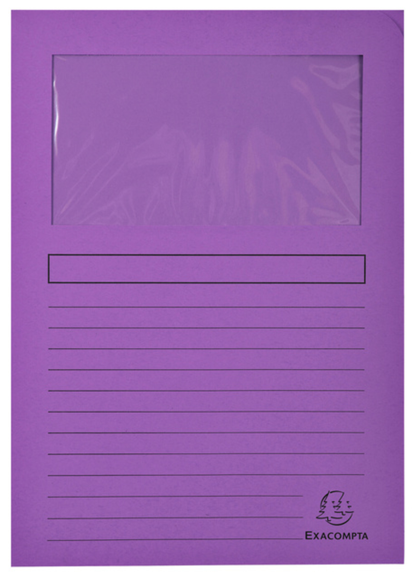 Exacompta Pochette Exacompta Forever avec fenêtre A4 120g carton assorti