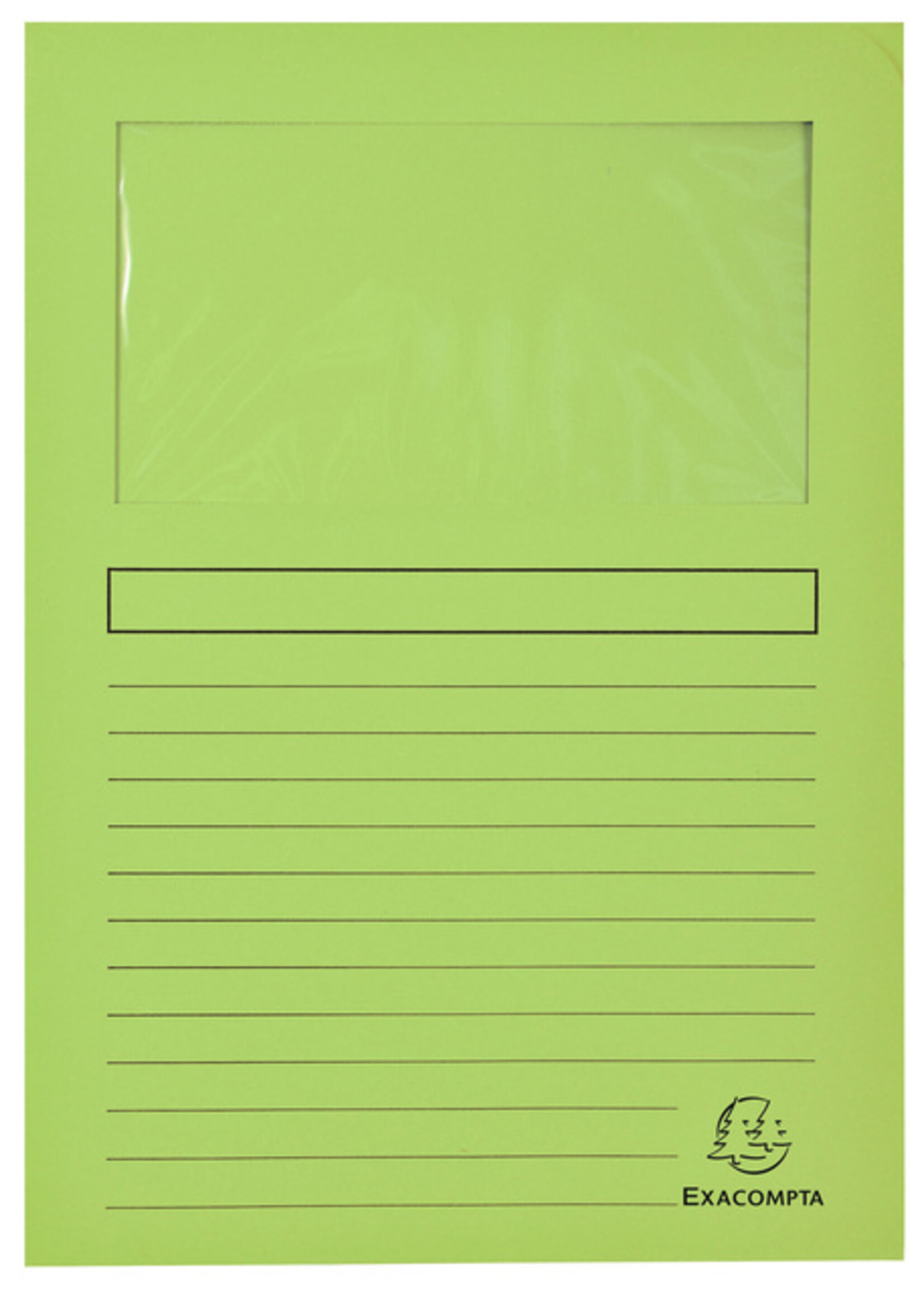 Exacompta Pochette Exacompta Forever avec fenêtre A4 120g carton assorti