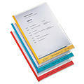 Leitz L-map Leitz premium A4 0.15mm PP gekleurde rand transparant
