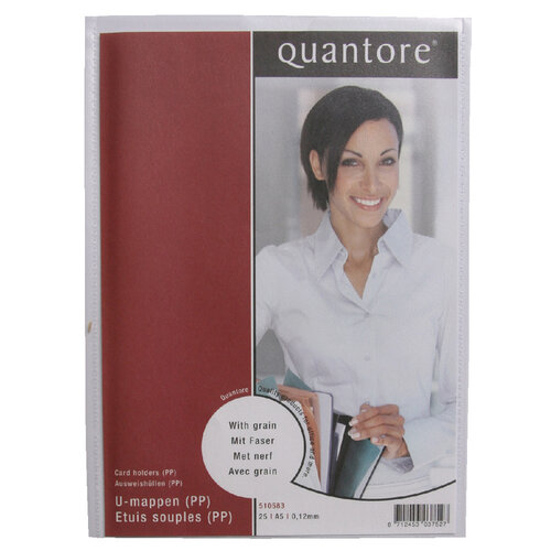 Quantore Pochette modèle U Quantore A5 PP 0.12mm 25 pièces