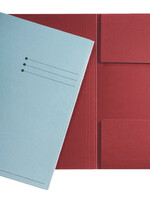 Esselte Dossiermap Esselte A4 3 kleppen manilla 275gr rood